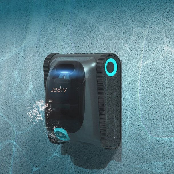 Aiper Scuba S1 Poolrobot &ndash; Tr&aring;dl&oslash;s reng&oslash;ring af bund, v&aelig;gge og vandlinje